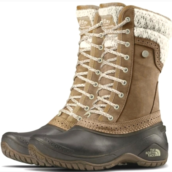 The North Face Shellista II Winter Snow Waterproof Faux Fur sz 7.5 - Picture 2 of 10